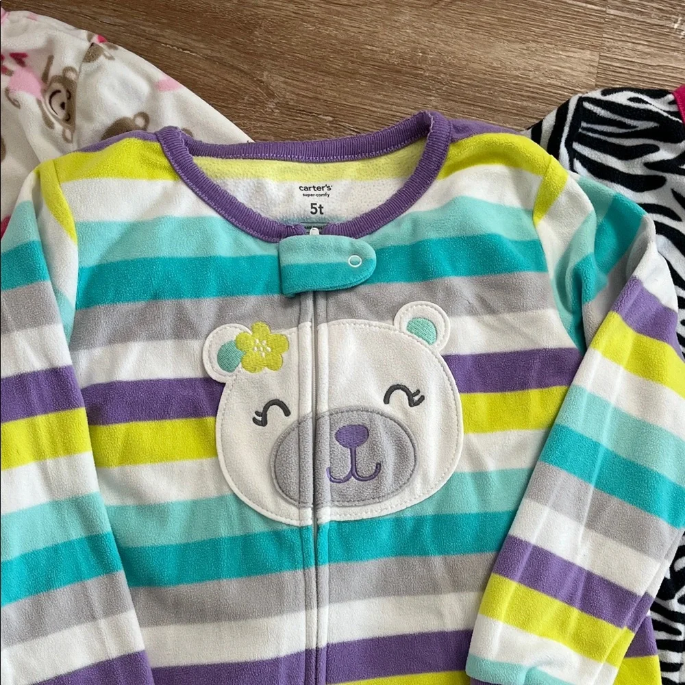 Carter’s Kids One Piece Pajama Lot - Picture 3 of 10